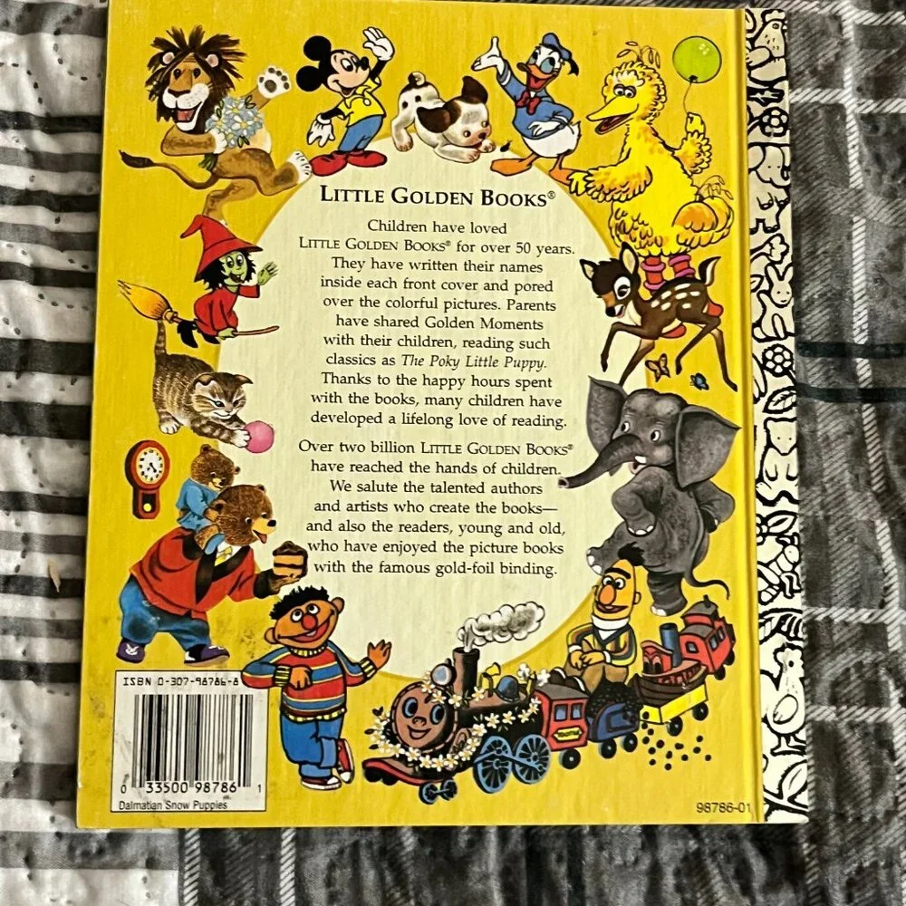 GOLDEN BOOKS 101 Dalmatians Snow Puppies Little Golden Book 1996 Disney 1st Ed